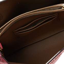 Pre Owned Michael Kors Pink Leather Mini Mercer Tote