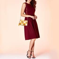 Pre Owned Michael Kors Multicolor Leather Woven Studded Camera Crossbody Bag