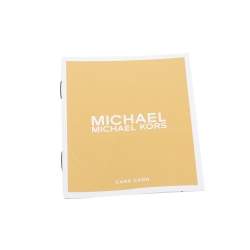 Pre Owned Michael Kors Brown Signature Canvas and Leather Large Abbey Backpack