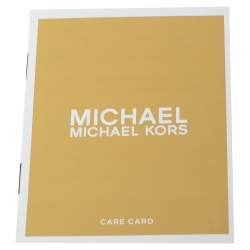 Pre Owned Michael Kors Brown Signature Coated Canvas and Leather Jet Set Messenger Bag