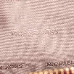 Pre Owned حقيبة ظهر مايكل كورس ميني ريا جلد محبب أحمر