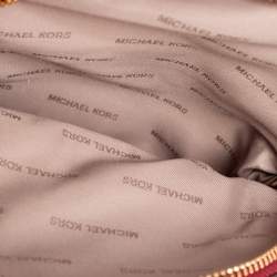 Pre Owned حقيبة ظهر مايكل كورس ميني ريا جلد محبب أحمر