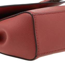 Pre Owned Michael Kors Red Leather Extra Small Ava Crossbody Bag 