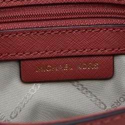 Pre Owned Michael Kors Red Leather Extra Small Ava Crossbody Bag 