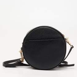 Pre Owned حقيبة كروس مايكل كورس كانتين جلد أسود