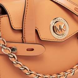 Pre Owned حقيبة ساتشل مايكل كورس كارمن جلد بني كراميل