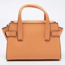 Pre Owned حقيبة ساتشل مايكل كورس كارمن جلد بني كراميل