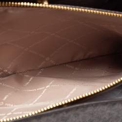 Pre Owned Michael Kors Brown Coated Canvas Large Teagan Shoulder Bag