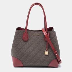 Michael Kors Mercer Gallery Medium Center Zip Black Tote - $233