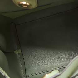 Pre Owned Michael Kors Green Leather Small Emilia Bucket Bag