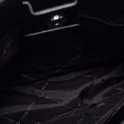 Pre Owned Michael Kors Black Signature Coated Canvas  Briley Messenger Bag