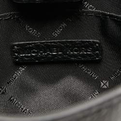 Pre Owned Michael Kors Black Leather Briley Messenger Bag