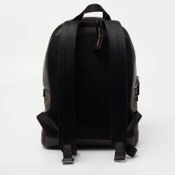 Michael Kors Brown Signature Coated Canvas Cooper Commuter Backpack