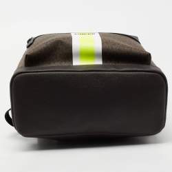 Michael Kors Brown Signature Coated Canvas Cooper Commuter Backpack