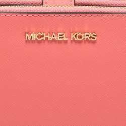 Pre Owned محفظة توري برش جيت سيت ترافيل كانفاس مقوى بني سحاب مزدوج حمالة معصم