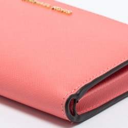 Pre Owned محفظة توري برش جيت سيت ترافيل كانفاس مقوى بني سحاب مزدوج حمالة معصم