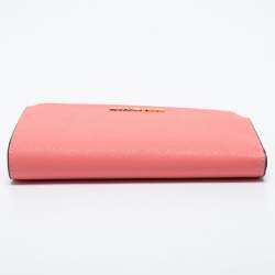 Pre Owned محفظة توري برش جيت سيت ترافيل كانفاس مقوى بني سحاب مزدوج حمالة معصم