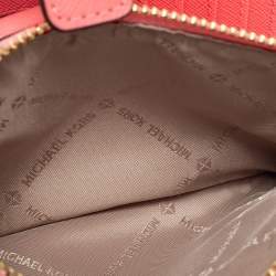 Pre Owned محفظة توري برش جيت سيت ترافيل كانفاس مقوى بني سحاب مزدوج حمالة معصم