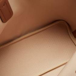 Pre Owned Michael Kors Brown Signature Coated Canvas and Leather Jodie Tote