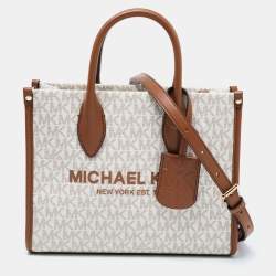 Michael Michael Kors Bags | Jodie Large Logo Jacquard Tote Bag | Color: Brown | Size: Os | Brittc423's Closet