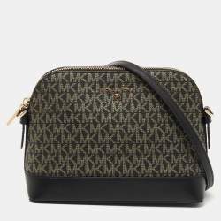 Michael Kors Large Quilted Leather Dome Crossbody Bag