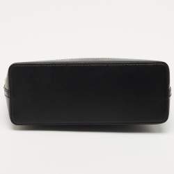 مملوكة مسبقًا Michael Kors Black Signature Coated Canvas and Leather Dome Crossbody Bag