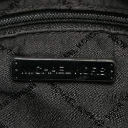 Pre Owned Michael Kors Black/white Signature Canvas and Leather Small Mirella Tote