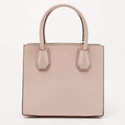 Pre Owned Michael Kors Powder Blush Leather Mini Mercer Tote