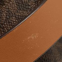 Michael Kors Beige/Brown Signature Coated Canvas and Leather Jessa Backpack