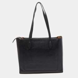 مملوكة مسبقًا Michael Kors Black Leather Large Mercer Kors Studio Tote
