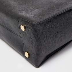 مملوكة مسبقًا Michael Kors Black Leather Large Mercer Kors Studio Tote