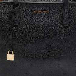 مملوكة مسبقًا Michael Kors Black Leather Large Mercer Kors Studio Tote