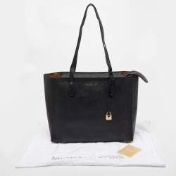 Pre Owned Michael Kors Black Leather Large Mercer Studio Tote