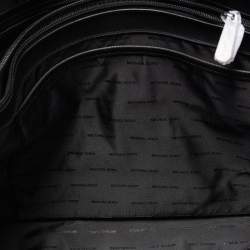 Pre Owned Michael Kors Black Leather Medium Jet Set Travel Chain Tote