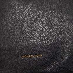 Pre Owned MICHAEL Michael Kors Black Leather Large Lupita Hobo 