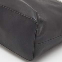 مملوكة مسبقًا Michael Kors Black Leather Medium Jet Set Travel Chain Tote