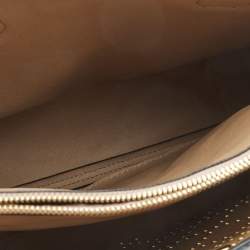 Pre Owned Michael Kors Black Leather Small Stud & Grommet Mercer Convertible Tote