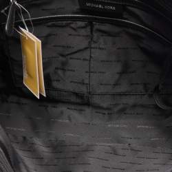 Pre Owned Michael Kors Black Leather Medium Jet Set Travel Chain Tote