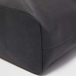 مملوكة مسبقًا Michael Kors Black Leather Medium Jet Set Travel Chain Tote