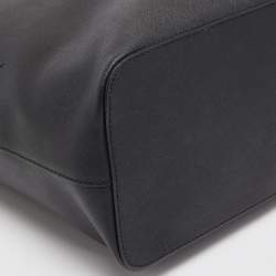 مملوكة مسبقًا Michael Kors Black Leather Medium Jet Set Travel Chain Tote