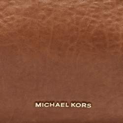 Pre Owned Michael Kors Brown Leather Medium Newbury Tote