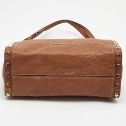 Pre Owned Michael Kors Brown Leather Medium Newbury Tote
