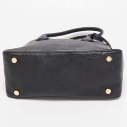 Pre Owned Michael Kors Black Leather Large Mercer Dome Satchel