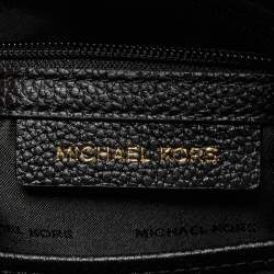 Pre Owned Michael Kors Black Leather Large Mercer Dome Satchel
