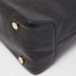 Pre Owned Michael Kors Black Leather Large Mercer Dome Satchel