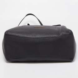 Pre Owned Michael Kors Burgundy Leather Large East West Walsh Shopper Tote