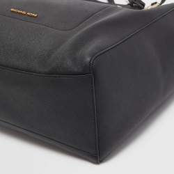 Pre Owned Michael Kors Burgundy Leather Large East West Walsh Shopper Tote