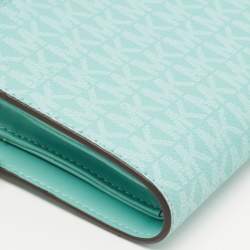 مملوكة مسبقًا محفظة توري برش جيت سيت ترافيل كانفاس مقوى بني سحاب مزدوج حمالة معصم