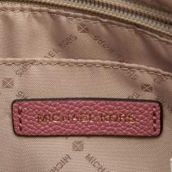 Pre Owned Michael Kors Pink Leather Nicole Crossbody Bag