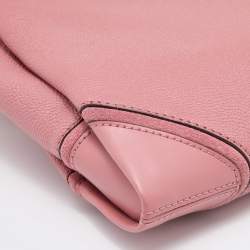 Pre Owned Michael Kors Pink Leather Nicole Crossbody Bag